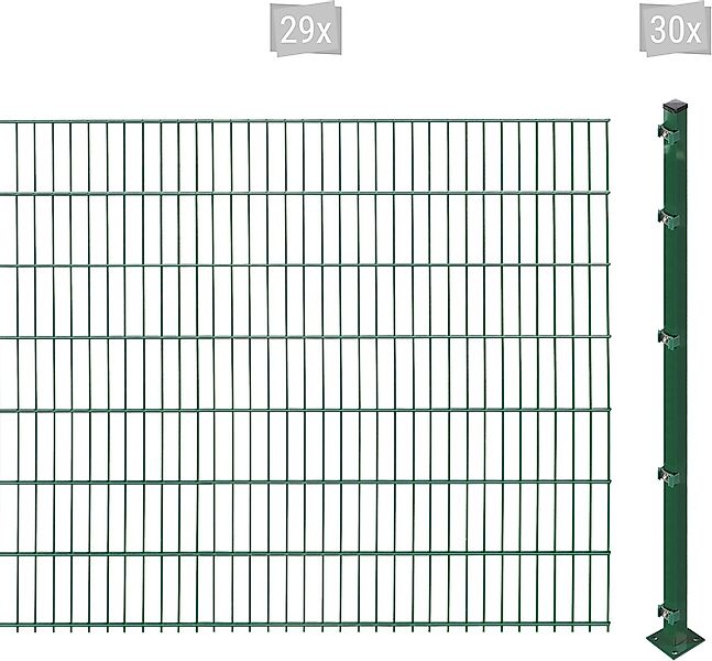 Arvotec Doppelstabmattenzaun "ESSENTIAL 143 zum Aufschrauben", Zaunhöhe 143 günstig online kaufen