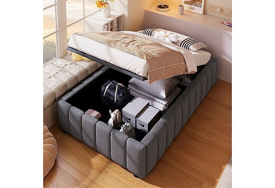 TavilaEcon Boxspringbett hydraulische Lagerung, ohne Kopfteil, verstellbar günstig online kaufen