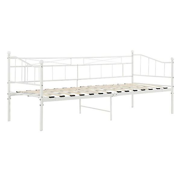 en.casa Metallbett, »Arjeplog« Tagesbett Bettgestell 90x200cm Weiß günstig online kaufen
