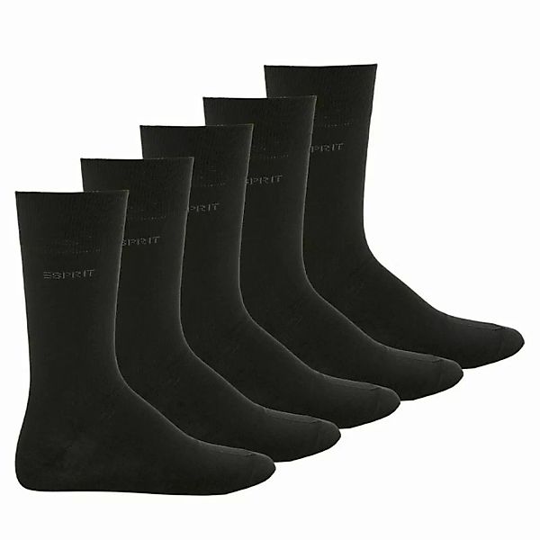 ESPRIT Herren 5er Paar Socken - Kurzsocken, One Size, einfarbig günstig online kaufen