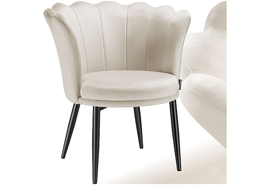 tectake Esszimmerstuhl Sessel Stella, dicke Polsterung, 67x64x76cm (Set, 1 günstig online kaufen