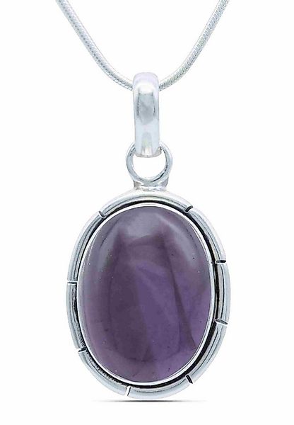 mantraroma Kette mit Anhänger DAMIRA aus 925 Silber mit Amethyst (Kettenanh günstig online kaufen