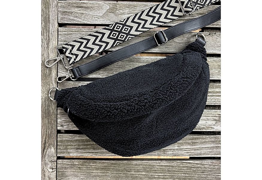 MAONI Bauchtasche Teddy Schwarz (Spar-Set, Bestandteile: 1x Tasche, 2x Tasc günstig online kaufen