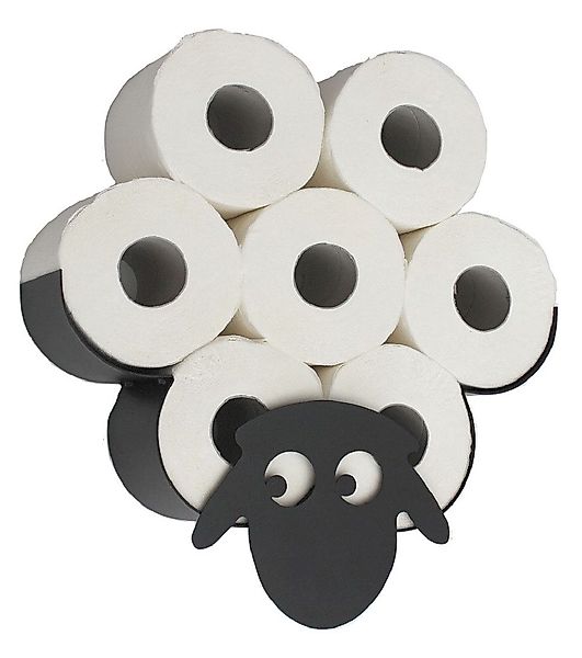 DanDiBo Toilettenpapierhalter Schaf Wand Schwarz Metall günstig online kaufen