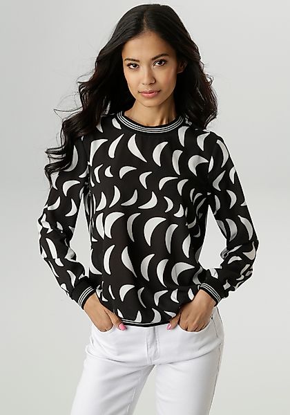 Aniston SELECTED Shirtbluse mit sportiv gestreiften günstig online kaufen