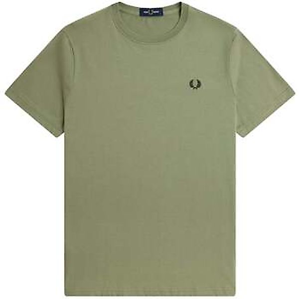 Fred Perry  T-Shirts & Poloshirts Crew Neck T-Shirt Olive Mint günstig online kaufen