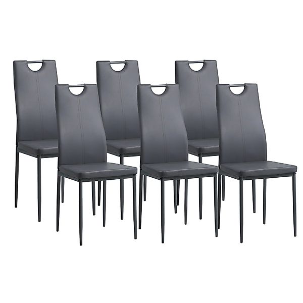 Albatros Esszimmerstühle SALERNO 6er Set Grau günstig online kaufen