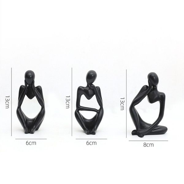 GarveeMore Skulptur 3pcs Abstrakte moderne Denker günstig online kaufen
