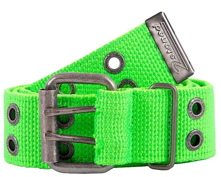 2Stoned Nietengürtel Stoffgürtel Unisex mit Dornschließe, 4 cm breit, 95 cm günstig online kaufen