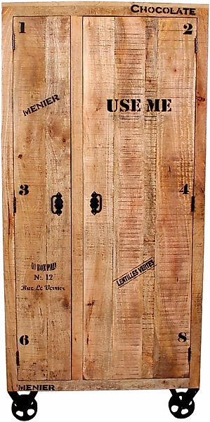 SIT Garderobenschrank, im Factory design, Breite 90 cm, Shabby Chic, Vintag günstig online kaufen
