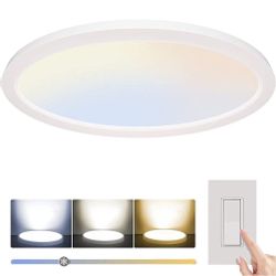Sunicol Deckenleuchten Rund Panel Ultraflach LED günstig online kaufen