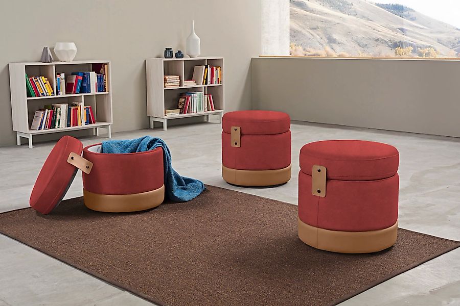 Egoitaliano Hocker "Tonder, Designhocker als Blickfang mit tollen Details" günstig online kaufen