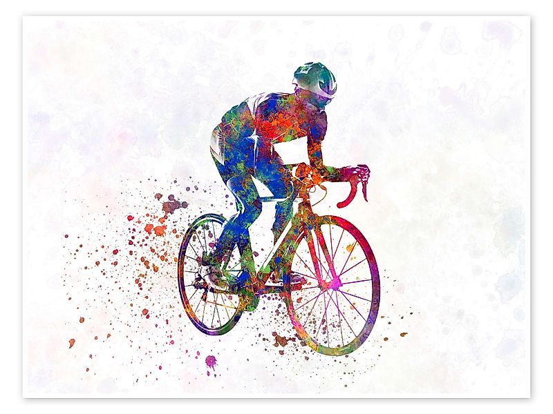 Posterlounge Poster nobelart, Radrennfahrer I, Malerei günstig online kaufen