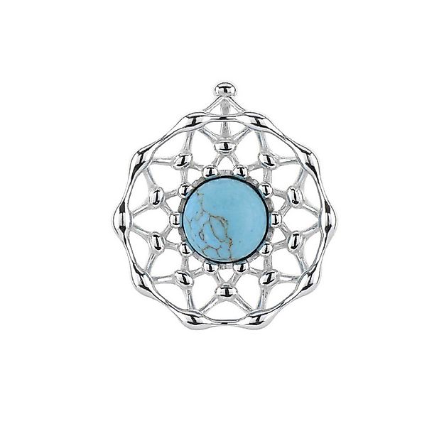 Cavill Kettenanhänger Cavill 0,75 ct Türkis Sterlingsilber Anhänger Mandala günstig online kaufen