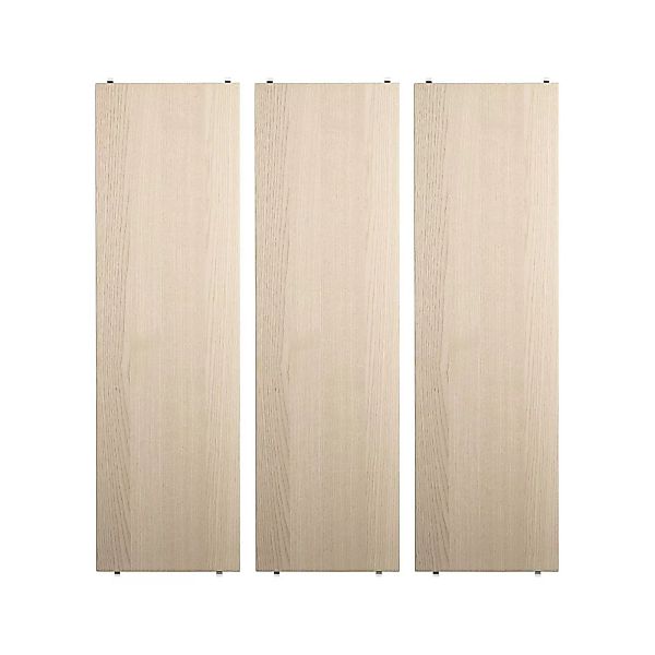 Regal String® System holz beige / L 78 x T 30 cm - 3er-Set - String Furnitu günstig online kaufen