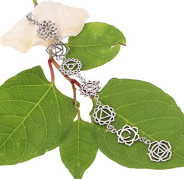 Guru-Shop Kettenanhänger 7 Chakren Amulett, Yogaschmuck, günstig online kaufen