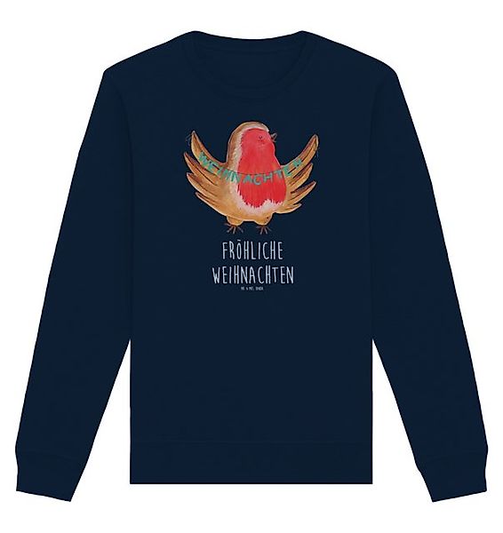 Mr. & Mrs. Panda Longpullover Rotkehlchen Weihnachten Größe S - French Navy günstig online kaufen