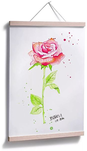 Wall-Art Poster "Rose", Blumen, (1 St.) günstig online kaufen