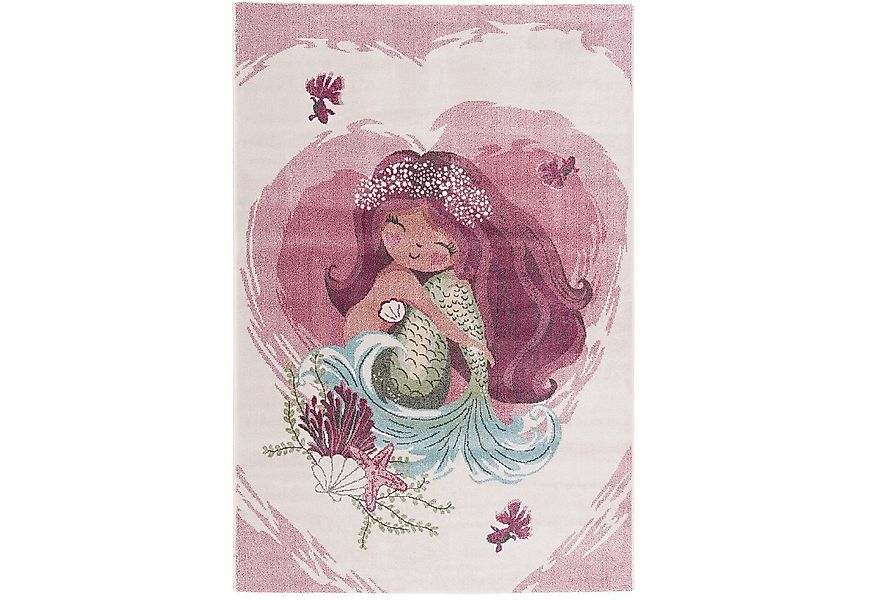 Pergamon Kinderteppich Kinder Teppich Maui Kids Meerjungfrau, Rechteckig, H günstig online kaufen