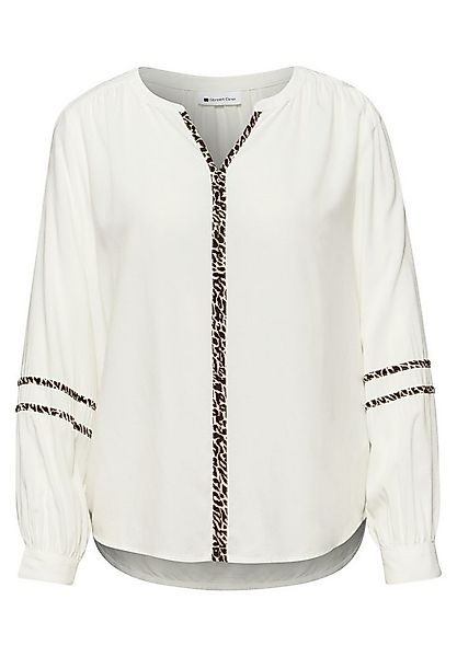 STREET ONE Langarmbluse - Boho Bluse - Tunic blouse w piping details günstig online kaufen