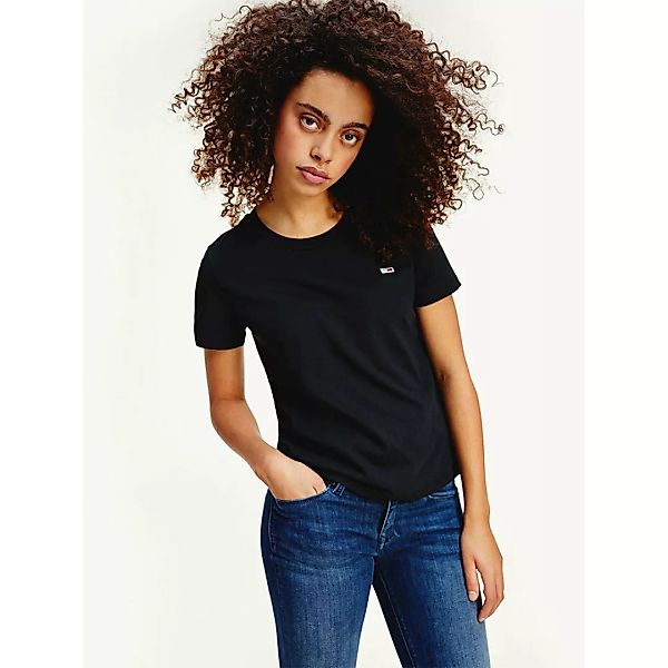Tommy Jeans Regular Jersey Kurzärmeliges T-shirt M Black günstig online kaufen