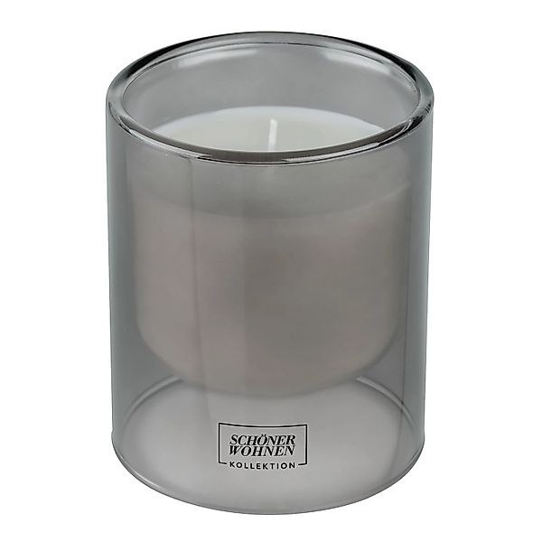 SCHÖNER WOHNEN Kollektion Duftkerze   ¦ grau ¦ Glas,Wachs ¦ Maße (cm): H: 1 günstig online kaufen