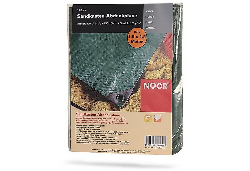 NOOR Sandkasten-Abdeckplane Abdeckung 1,5x1,5 m - Sandkastenplane mit verst günstig online kaufen