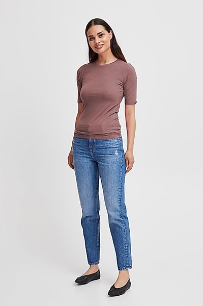 b.young T-Shirt Slim Fit Ellenbogen-Länge Rundhalsausschnitt günstig online kaufen