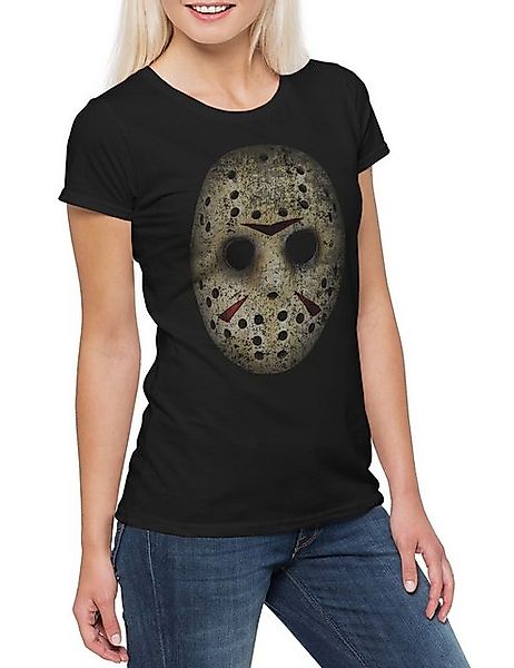 Urban Backwoods Print-Shirt Hockey Mask Damen T-Shirt Freitag Movie Ice Mac günstig online kaufen