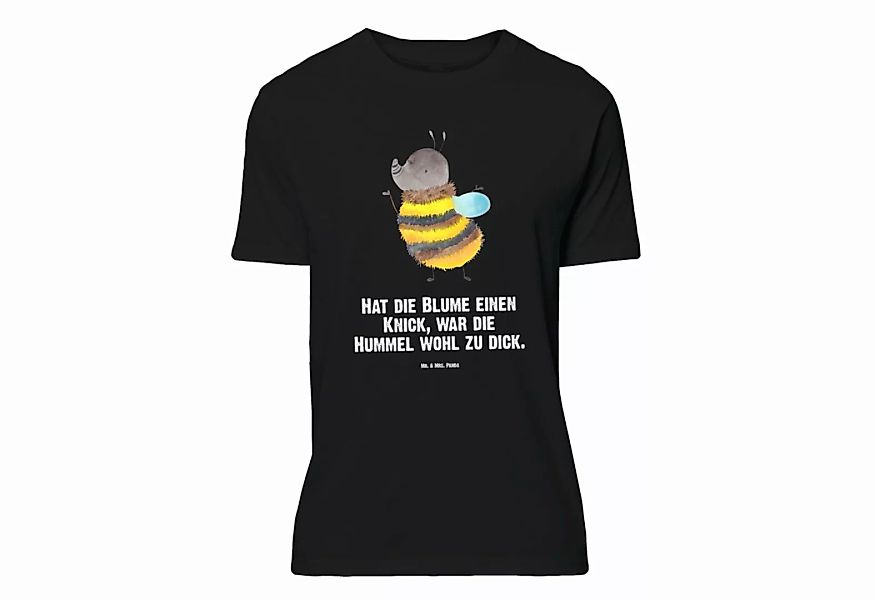 Mr. & Mrs. Panda T-Shirt Hummel flauschig - Schwarz - Geschenk, Gute Laune, günstig online kaufen