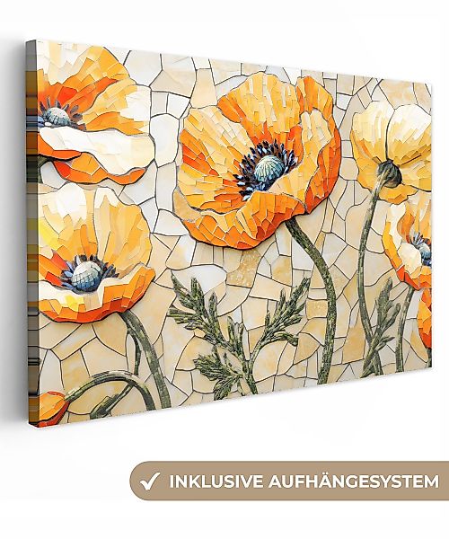 OneMillionCanvasses® Leinwandbild Mohnblumen - Orange - günstig online kaufen