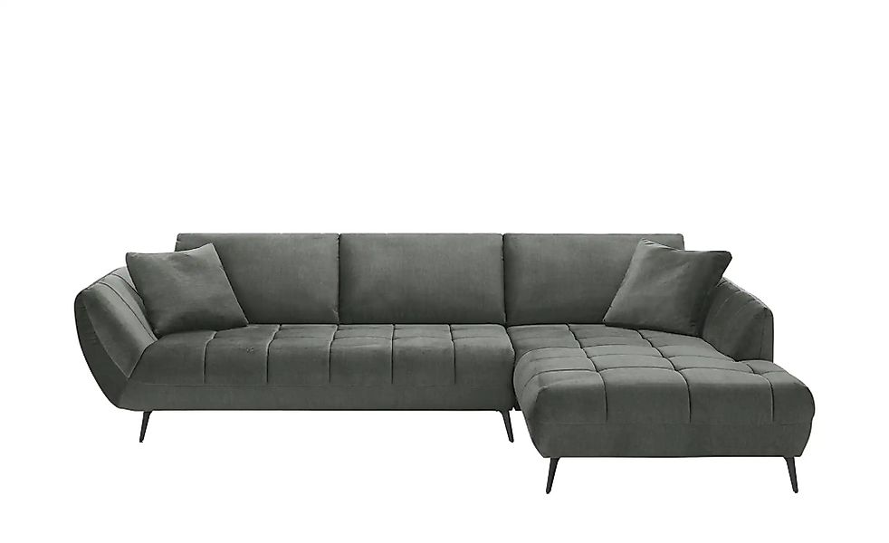 bobb Ecksofa mit Sitztiefenverstellung Carly ¦ grau ¦ Maße (cm): B: 313 H: günstig online kaufen