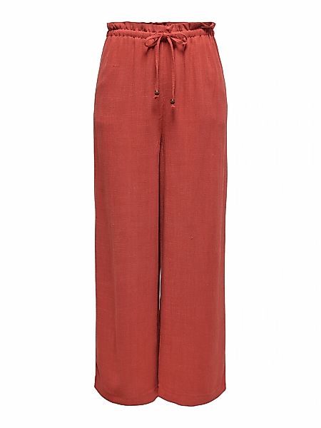 ONLY Schlupfhose "ONLSOLVI MW LINEN BL PB CULOTTE CC PNT", Sommerhose, mit günstig online kaufen