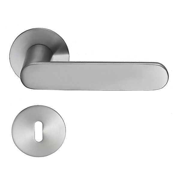 MeinTürgriff Drückergarnitur Georgetown Flachrosette Edelstahl Matt Türdrüc günstig online kaufen