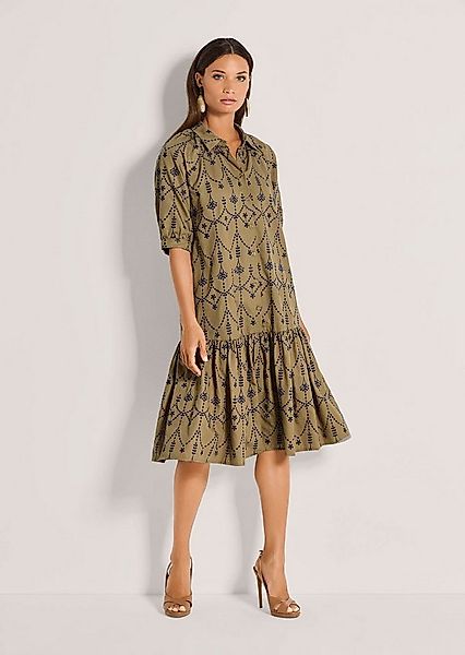 MADELEINE Midikleid Sommerliches Midikleid mit Volant Baumwollkleid mit Hem günstig online kaufen