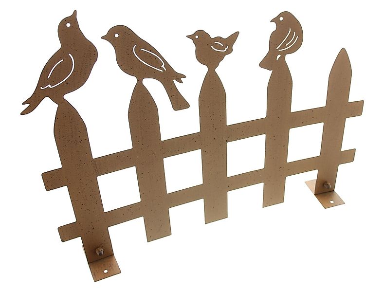 Frank Flechtwaren Gartenzaun Dekozaun Vögel Metall günstig online kaufen