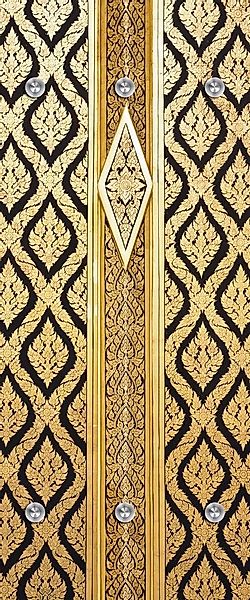 queence Wandgarderobe Thai Tempel - Gold - Garderobe aus hochwertigem Acryl günstig online kaufen