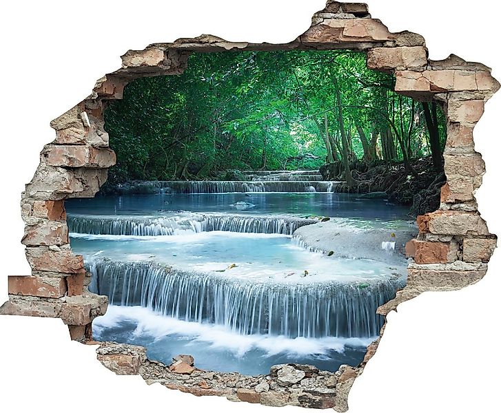 queence Wandtattoo Fluss (1 St), Wandsticker, Wandbild, selbstklebend, 3D, günstig online kaufen