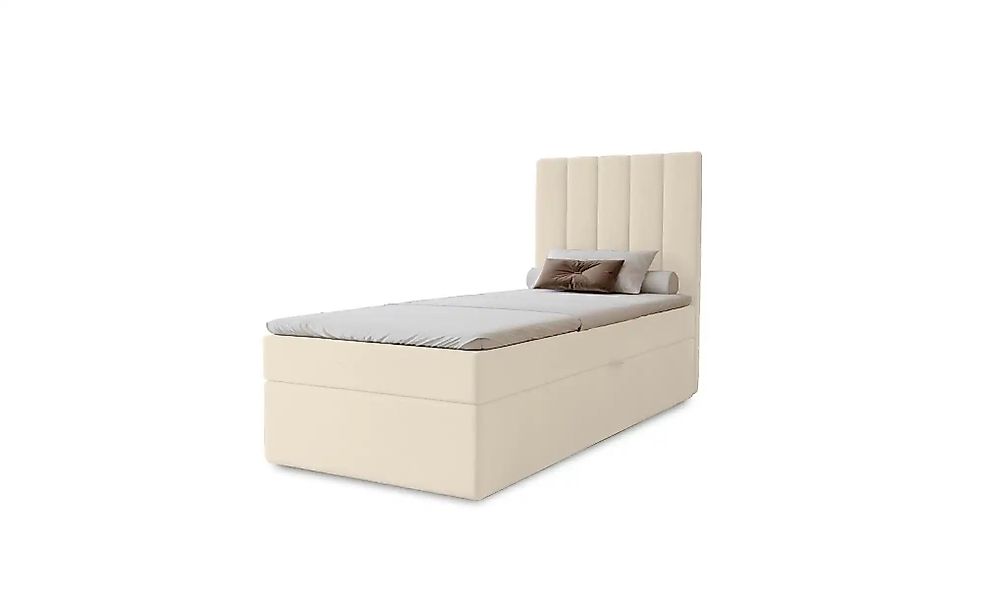 Boxbett mit Stauraum  Nelia ¦ beige ¦ Maße (cm): B: 82 H: 124 Betten > Pols günstig online kaufen