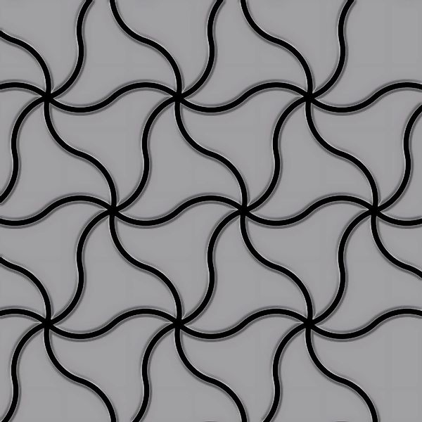 ALLOY Mosaik Fliese Massiv Metall Edelstahl Matt Grau 1,6mm Stark Ninja-s-s günstig online kaufen