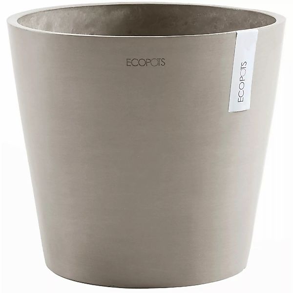 Ecopots Pflanztopf Amsterdam Braungrau 30 cm günstig online kaufen