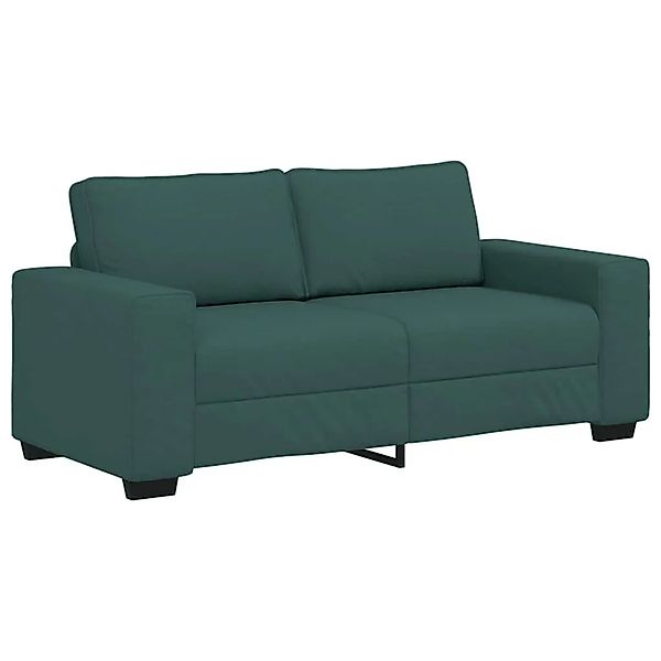 vidaXL 2-Sitzer-Sofa Dunkelgrün 140 cm Stoff 4105171 günstig online kaufen