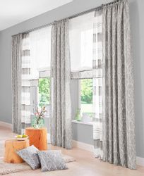 my home Raffrollo "Camposa" mit Klettband Transparent, Voile, Polyester günstig online kaufen