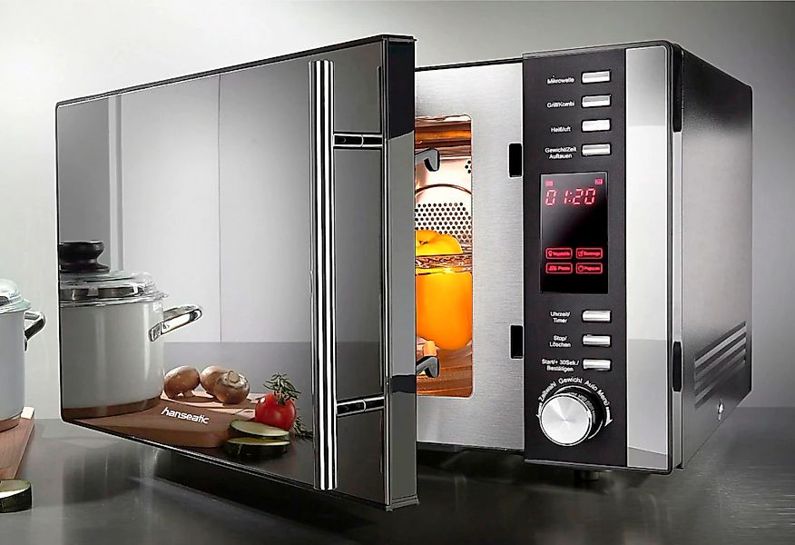Hanseatic Mikrowelle "AC925EBL" Grill  Heißluft  Mikrowelle 900 W 5 Leistun günstig online kaufen
