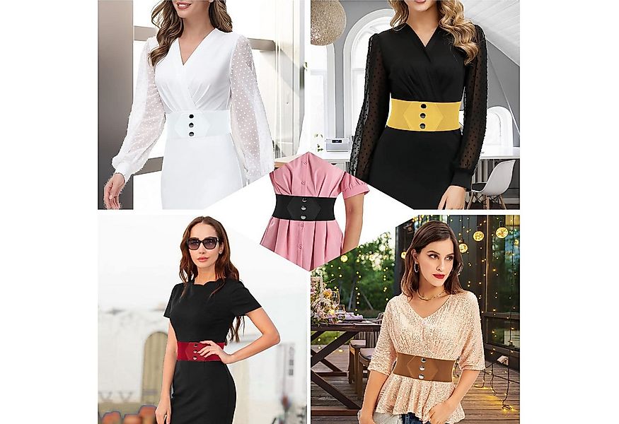 Coonoor Taillengürtel Damen Breiter Elastischer Taillengürtel 68CM Vintage günstig online kaufen