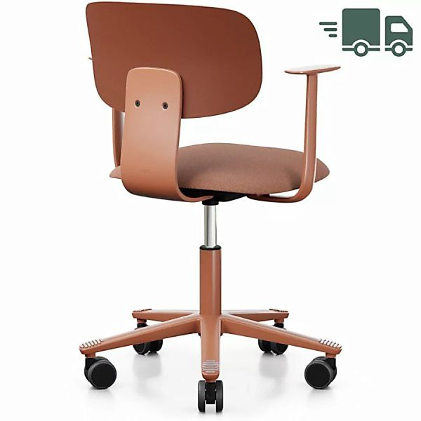 HAG Tion 2140 Bürostuhl Chestnut mit Armlehnen - Sitz Stoff Cura - Rückensc günstig online kaufen