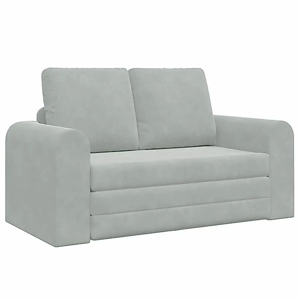 vidaXL Schlafsofa Hellgrau 148 x 71 x 83 cm Samt 4106684 günstig online kaufen