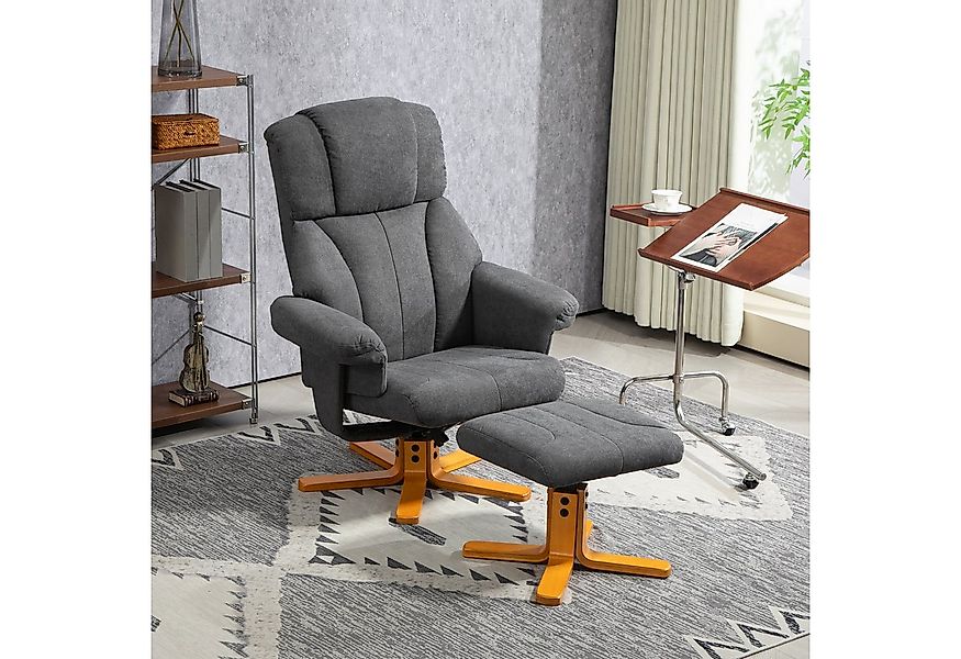 HOMCOM Relaxsessel mit Liegefunktion, bis 150 kg belastbar (Liegesessel mit günstig online kaufen