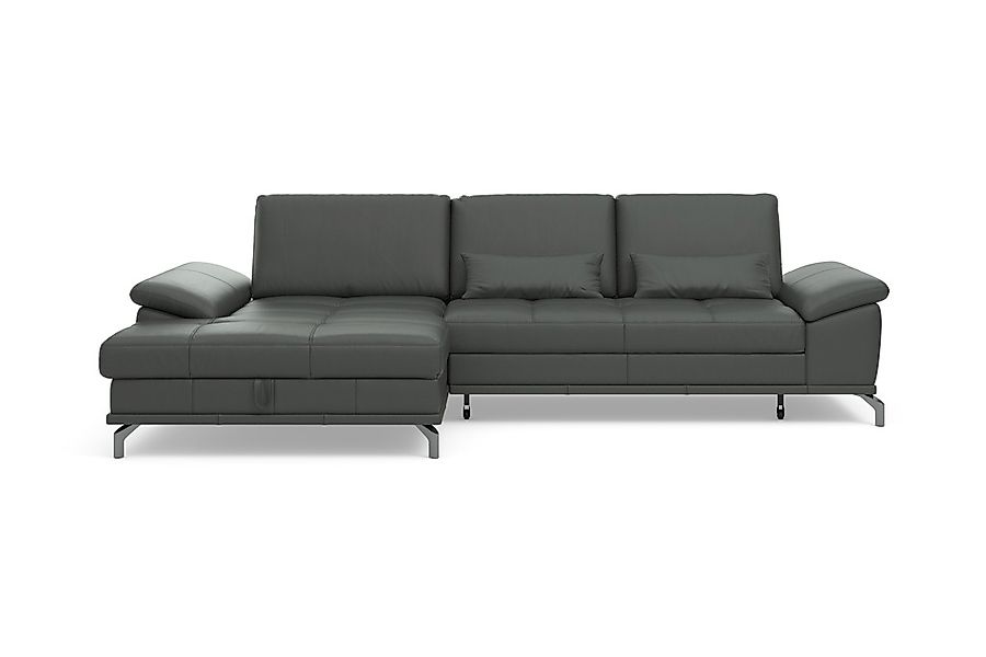 Places of Style Ecksofa Costello, mit Sitztiefenverstellung und Armlehnfunk günstig online kaufen