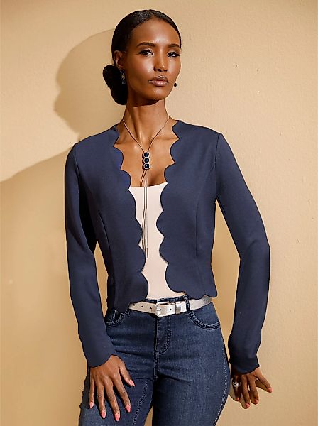 creation L Shirtjacke "Jersey-Shirtjacke", 1 Stk. günstig online kaufen